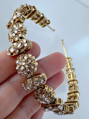 Kundan Antique finish Head Band/Sheesh Phool /Indian Bridal Matha Patti/Sheesh patti/Matha phool/Sheesh patti//ndian Jewelry/Bridal Jewelry/