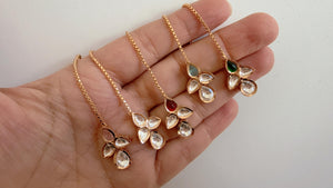 Dainty Maang tikka/ Kundan Tikka/ Indian Wedding Jewelry/ Pakistani Jewelry/ Matha patti/ Indian forehead jewelry/Kundan Maangtikka
