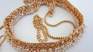 1 Gram gold Bridal Gold Belly chain /Waist belt/Indian Belly Chain/ Adjustable Gold Belly chain/ Gold Plated belly chain kamarband