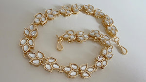 Kundan Pearl Sheesh Phool/matte gold Kundan Head Band//Sheesh patti/Matha phool/Indian Bridal Jewelry/Bridal Matha Patti