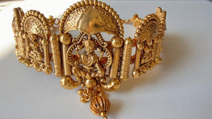 Temple Baju bandh/Indian wedding jewelry/Vanki/ Armlet/ Indian Jewelry/Antique Kundan Ruby green Polki Baju Band/Antique Bajuband