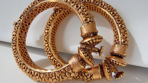 Gold Kada Bangles bangle/Indian Bangles/Antique gold Kada/Kundan bridal bangles set/Gold Kada/Indian bangles Bracelets