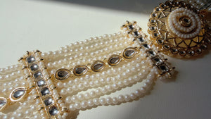 Kundan Braid choti/Indian bridal choti/Indian Bridal Jewelry/Bridal Matha Patti/Kundan hair accessory/Kundan hair accessories