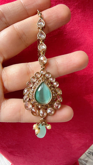 Polki Maang Tikka / Kundan Tikka/ Indian Jewelry/ Indian Wedding Jewelry/ Pakistani Jewelry/Indian forehead jewelry/ Polki Maang Tikka