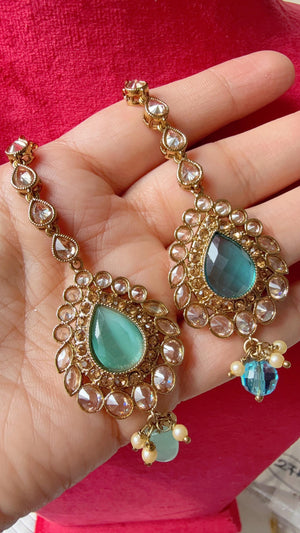 Polki Maang Tikka / Kundan Tikka/ Indian Jewelry/ Indian Wedding Jewelry/ Pakistani Jewelry/Indian forehead jewelry/ Polki Maang Tikka