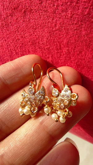 Marathi Bugadi Earrings/1gm Gold Plated earrings /Bugadi Earrings for Women/Girls/Temple Earrings/Indian wire earrings