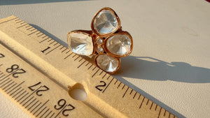 Moissanite Polki Embellished Kundan Studs /Indian Jewelry /Statement Stud Earring/Kundan Stud Earrings/Cz Studs/Diamond Studs