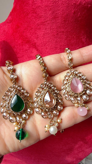 Polki Maang Tikka / Kundan Tikka/ Indian Jewelry/ Indian Wedding Jewelry/ Pakistani Jewelry/Indian forehead jewelry/ Polki Maang Tikka