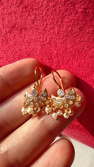 Marathi Bugadi Earrings/1gm Gold Plated earrings /Bugadi Earrings for Women/Girls/Temple Earrings/Indian wire earrings