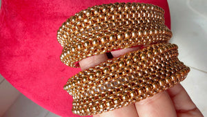 Traditional Thushi bangels/ Gold Thushi Bracelet/ Indian Bangles/Traditional Gold Plated Rajputi Rajasthani Punchi Set/Maharashtrian Bangles