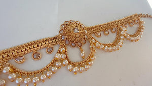 Adjustable Ruby Green Baju bandh/Indian wedding jewelry/Vanki/ Armlet/ Indian Jewelry/Antique Kundan Baju Band/Antique Bajuband