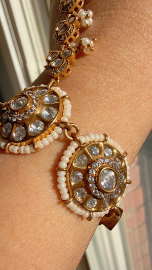 Sabyasachi inspired Moissanite diamond Bridal Hathphool /Diamond hand harness/Indian Jewelry/Hand Jewelry/Hathh Panja