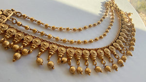 Gold plated Ruby Green Ear Chain/Sahare/Earring support chain/Kaan sahara//Pakistani Jewelry/Bahubali Earrings/Indian Jewelry