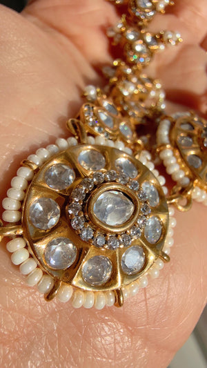 Sabyasachi inspired Moissanite diamond Bridal Hathphool /Diamond hand harness/Indian Jewelry/Hand Jewelry/Hathh Panja