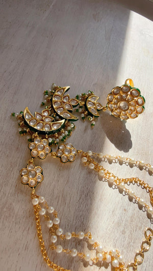 Pachi kundan Sabyasachi inspired diamond Hathphool single /Bridal Hath phool/Indian Jewelry/Hand Jewelry/Hath Panja
