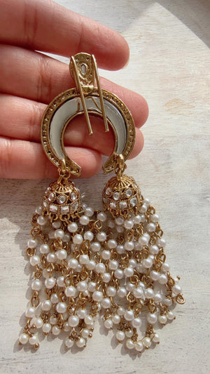 Chand Moti Hair Brooch /Hair Clip/ Kundan Hair clips/Juda clip Choti/Kundan hair accessories/bridal hair jewelry