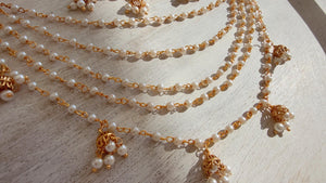 Versatile design Gold kundan Chain/Sahare/Earring support chain/Kaan sahara//Pakistani Jewelry/Bahubali Earrings/Indian Jewelry