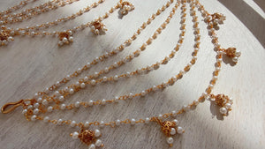 Versatile design Gold kundan Chain/Sahare/Earring support chain/Kaan sahara//Pakistani Jewelry/Bahubali Earrings/Indian Jewelry