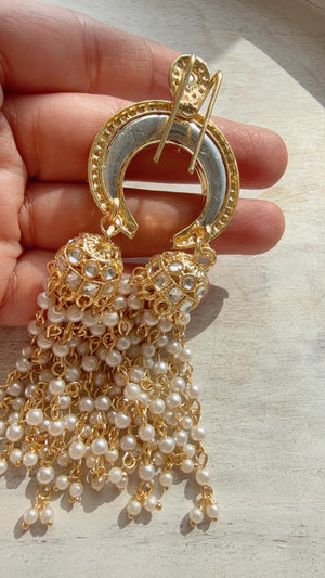 Chand Moti Hair Brooch /Hair Clip/ Kundan Hair clips/Juda clip Choti/Kundan hair accessories/bridal hair jewelry