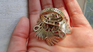 Multi stone Cocktail ring/Bridal Kundan diamond Ring/Adjustable Ring/Diamond Kundan Ring /Indian Wedding jewelry/