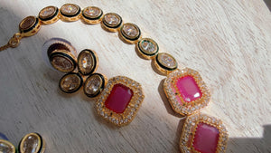 Polki Kundan Ruby necklace/Wedding necklace/necklace/Indian necklace/Indian jewelry/Polki necklace