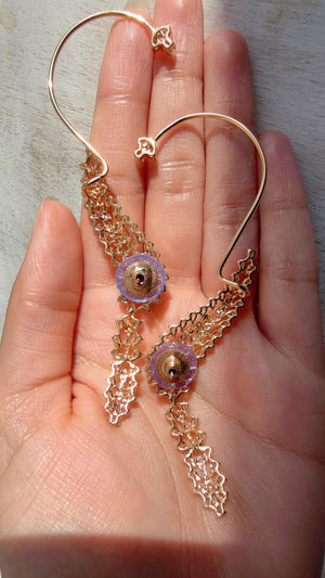 Diamond Earcuff 2 tone diamond Jhumkas/ear cuff jhumka / CZ Statement Ear Cuff earrings/Indian wedding jewelry