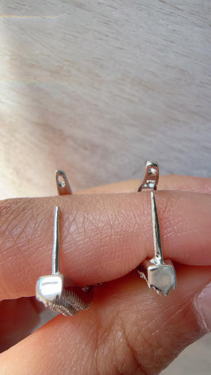 Silver Crystal Hoop Earrings | Cubic Zirconia Green Hoops | Elegant Lever Back Earrings | Everyday Luxury Jewelry | Gift for Her