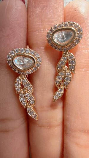 Marathi Bugadi Earrings/Moissanite Diamond Bugadi Clip-on Earrings for Women/Upper Ear Clip on Earrings