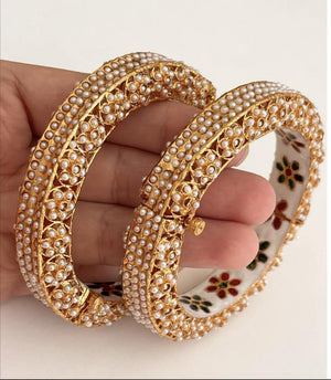 Rajwadi Jadau Statement Kada/Antique gold Kada/Kundan bridal bangles set/Gold Kada/Indian bangles /Indian Wedding jewelry