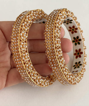 Rajwadi Jadau Statement Kada/Antique gold Kada/Kundan bridal bangles set/Gold Kada/Indian bangles /Indian Wedding jewelry