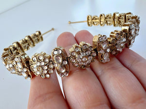 Kundan Antique finish Head Band/Sheesh Phool /Indian Bridal Matha Patti/Sheesh patti/Matha phool/Sheesh patti//ndian Jewelry/Bridal Jewelry/