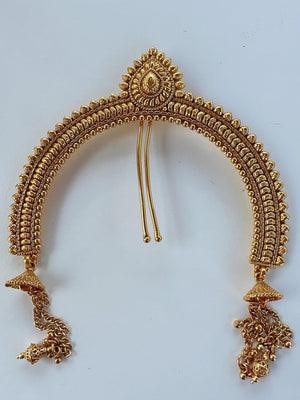 Indian Hair Jewelry|/Bridal Antique Classic Hair Brooch /Gold Hair Bun Pin |Juda Pin/ Traditional U Pin |Bridal/Hair Clip/