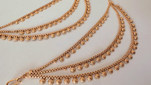 Gold kundan Chain/Sahare/Earring support chain/Kaan sahara//Pakistani Jewelry/Bahubali Earrings/Indian Jewelry