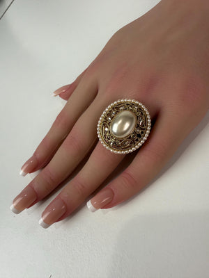 Kundan Polki Ring/Adjustable Ring/ Indian Ring/ Indian Jewelry/Indian Wedding jewelry/bridal accessories