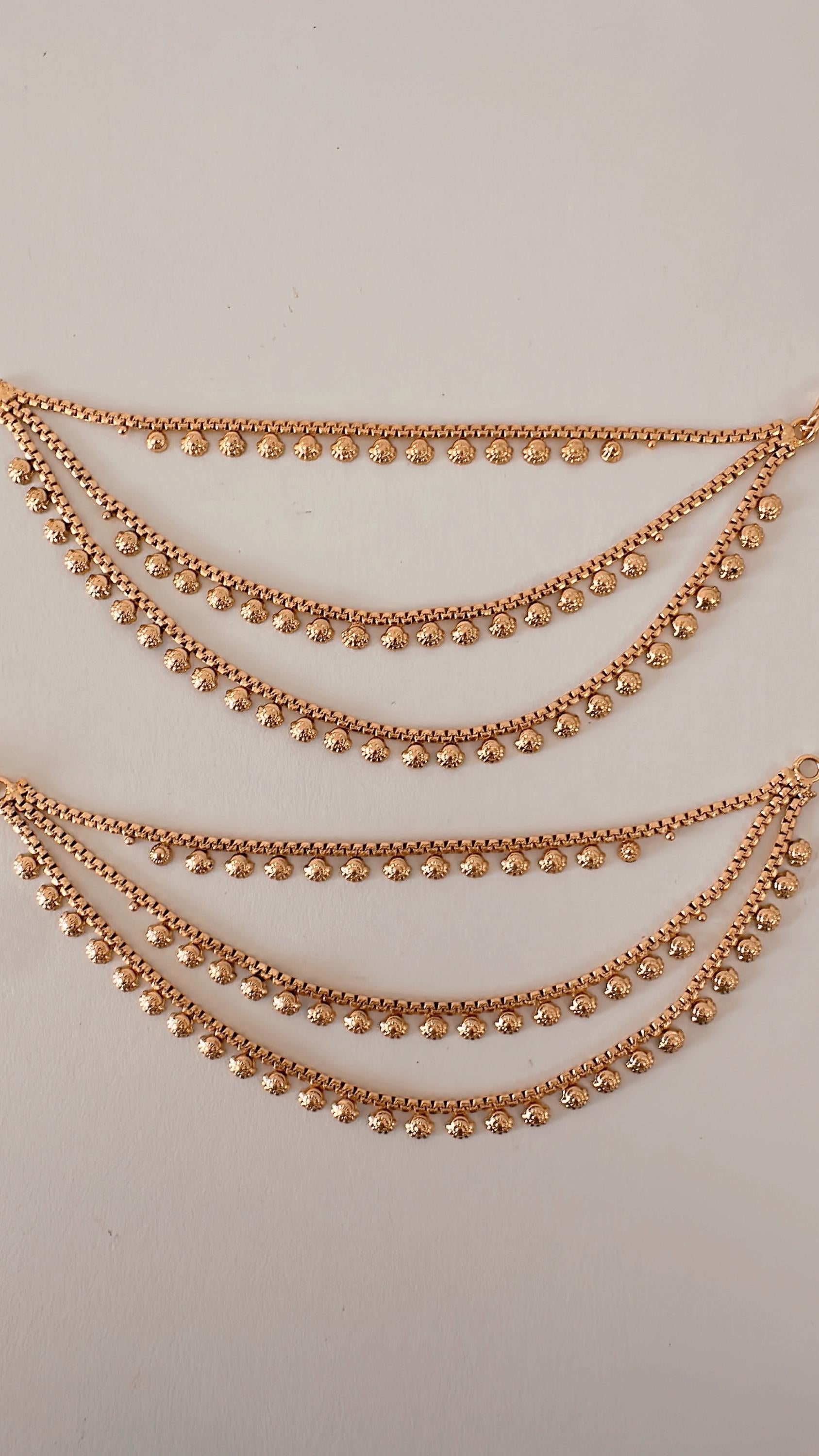Gold kundan Chain/Sahare/Earring support chain/Kaan sahara//Pakistani Jewelry/Bahubali Earrings/Indian Jewelry