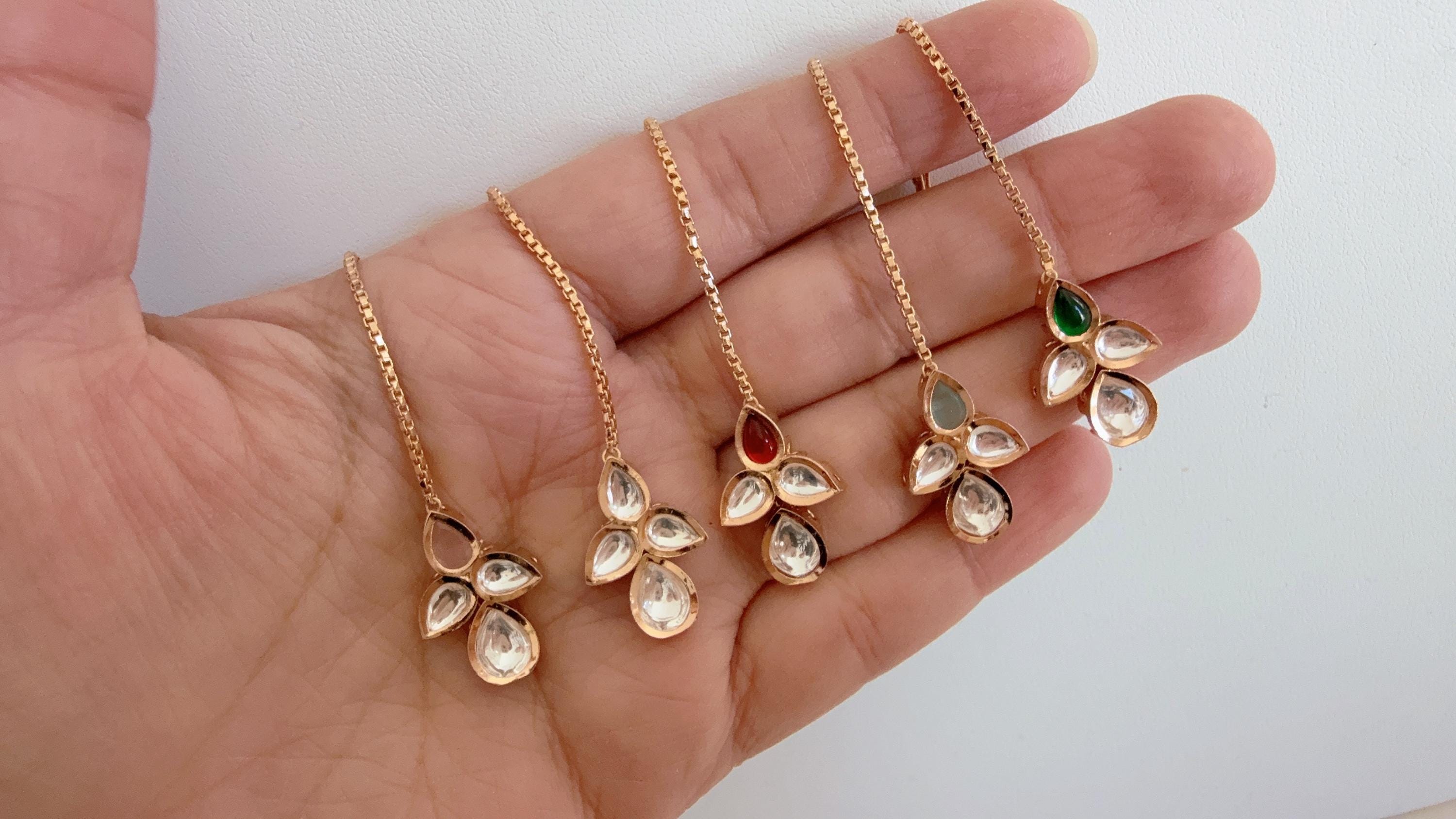 Dainty Maang tikka/ Kundan Tikka/ Indian Wedding Jewelry/ Pakistani Jewelry/ Matha patti/ Indian forehead jewelry/Kundan Maangtikka