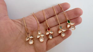 Dainty Maang tikka/ Kundan Tikka/ Indian Wedding Jewelry/ Pakistani Jewelry/ Matha patti/ Indian forehead jewelry/Kundan Maangtikka