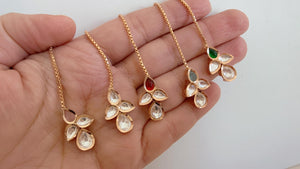 Dainty Maang tikka/ Kundan Tikka/ Indian Wedding Jewelry/ Pakistani Jewelry/ Matha patti/ Indian forehead jewelry/Kundan Maangtikka