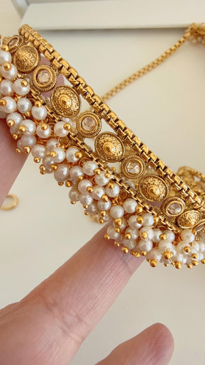 1 Gram gold Bridal Gold Belly chain /Waist belt/Indian Belly Chain/ Adjustable Gold Belly chain/ Gold Plated belly chain kamarband