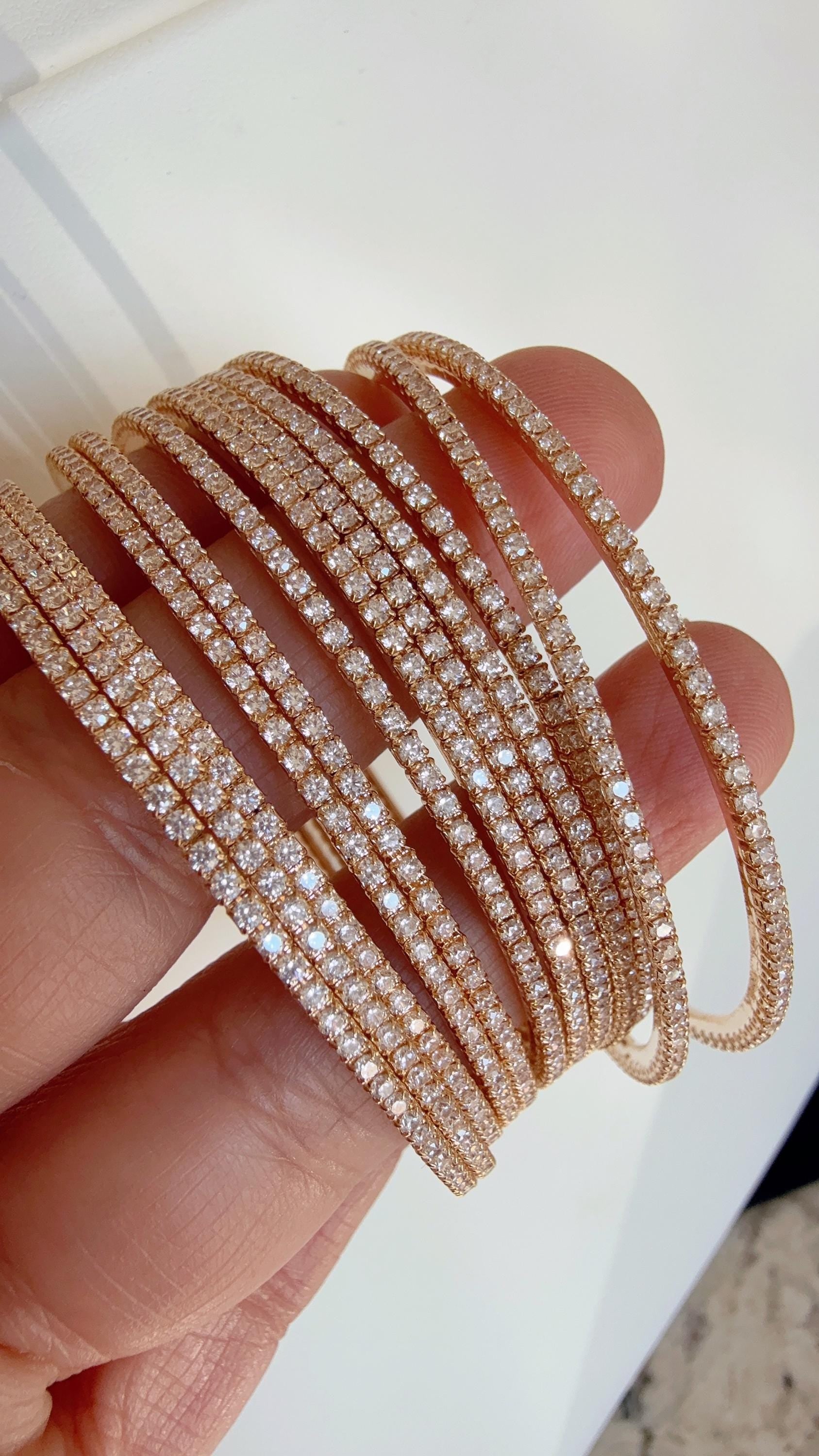 cubic zirconia Gold bangles set of 12/ Indian CZ Bangles/ diamond Bangle Set/Set of 12 gold American Diamond CZ Bangles