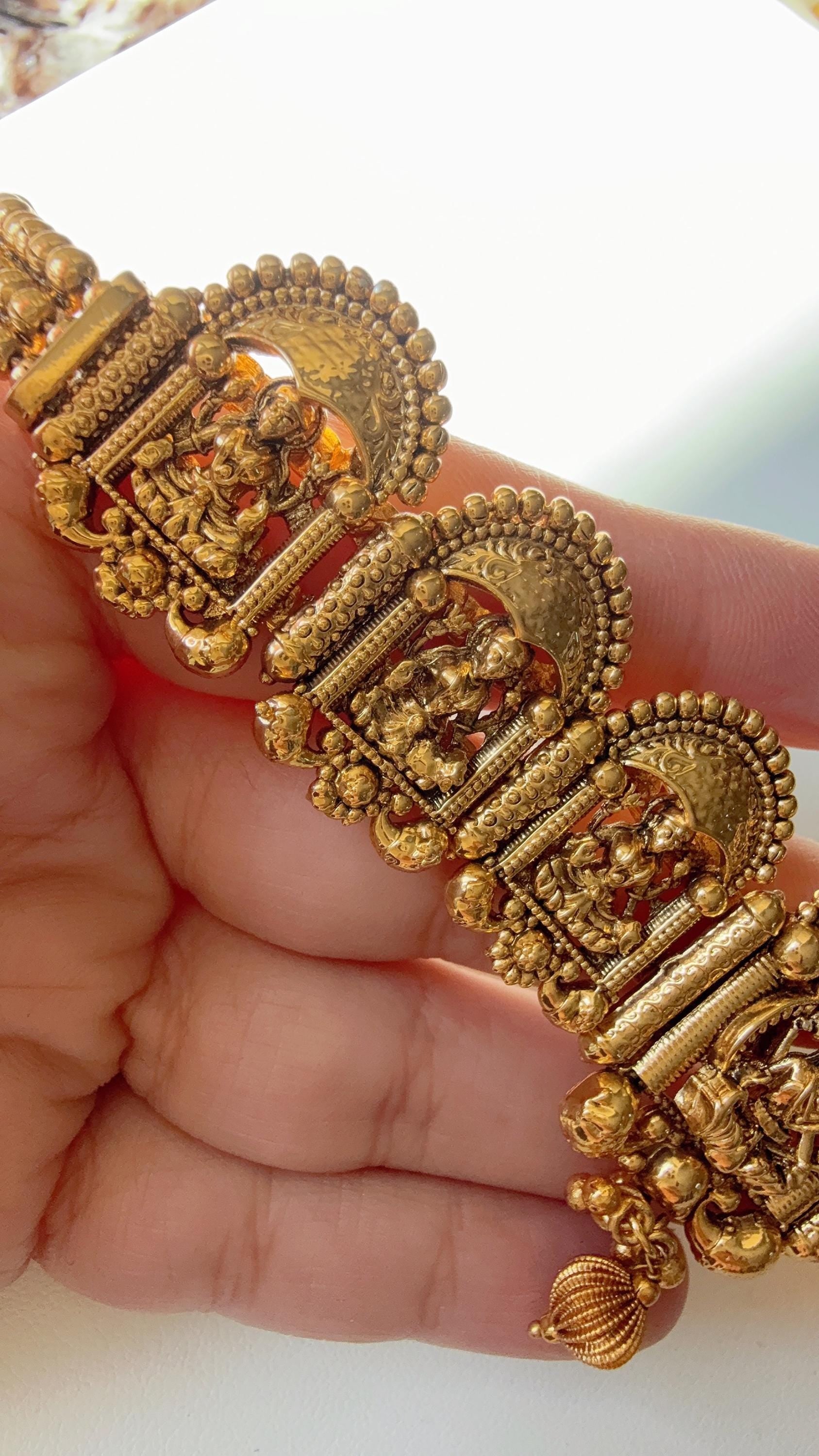 Temple Baju bandh/Indian wedding jewelry/Vanki/ Armlet/ Indian Jewelry/Antique Kundan Ruby green Polki Baju Band/Antique Bajuband