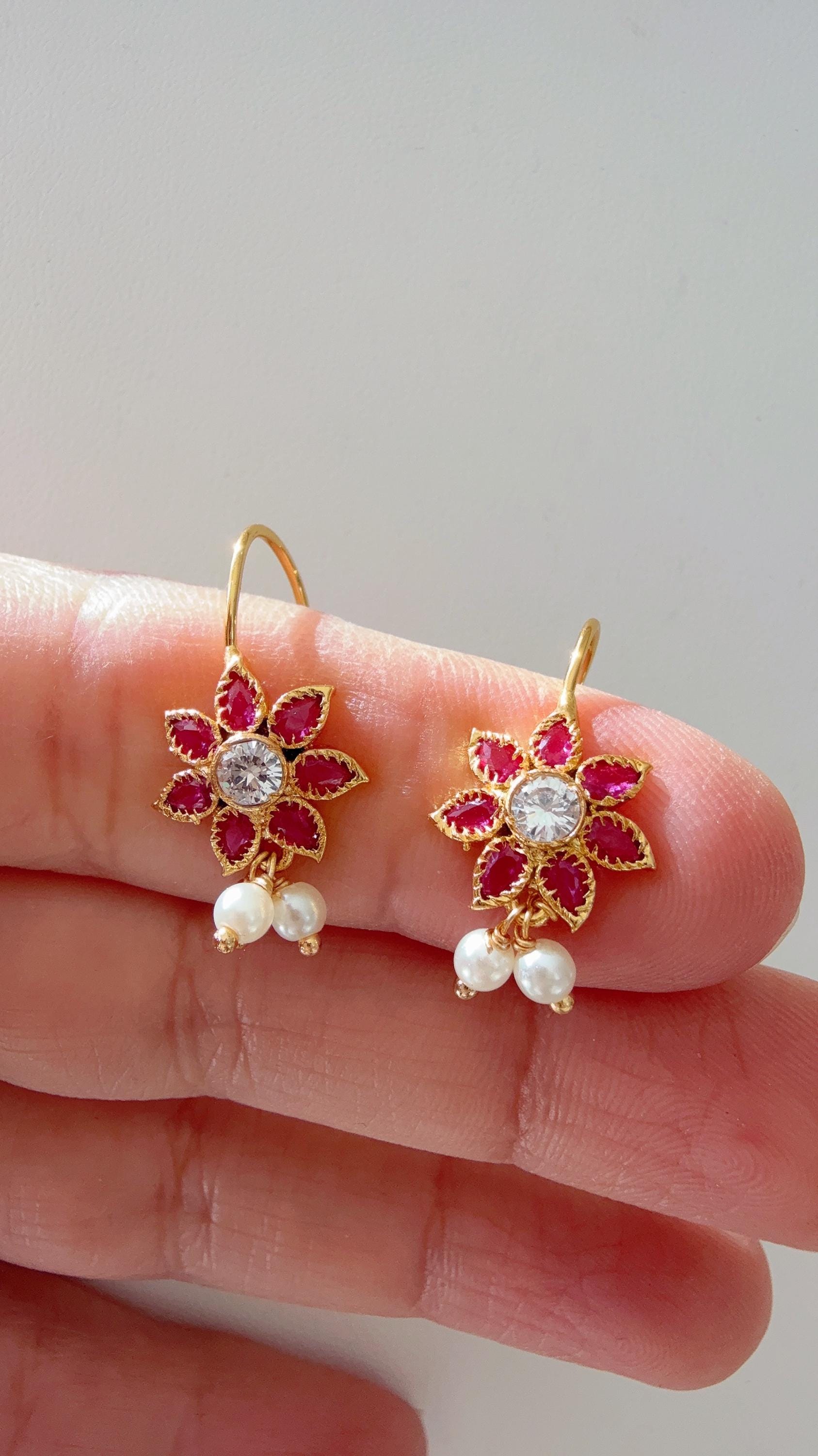 Marathi Bugadi Earrings/1gm Gold Plated earrings /Bugadi Clip-on Earrings for Women/Girls/Upper Ear Clip on Earrings/Indian wire earrings