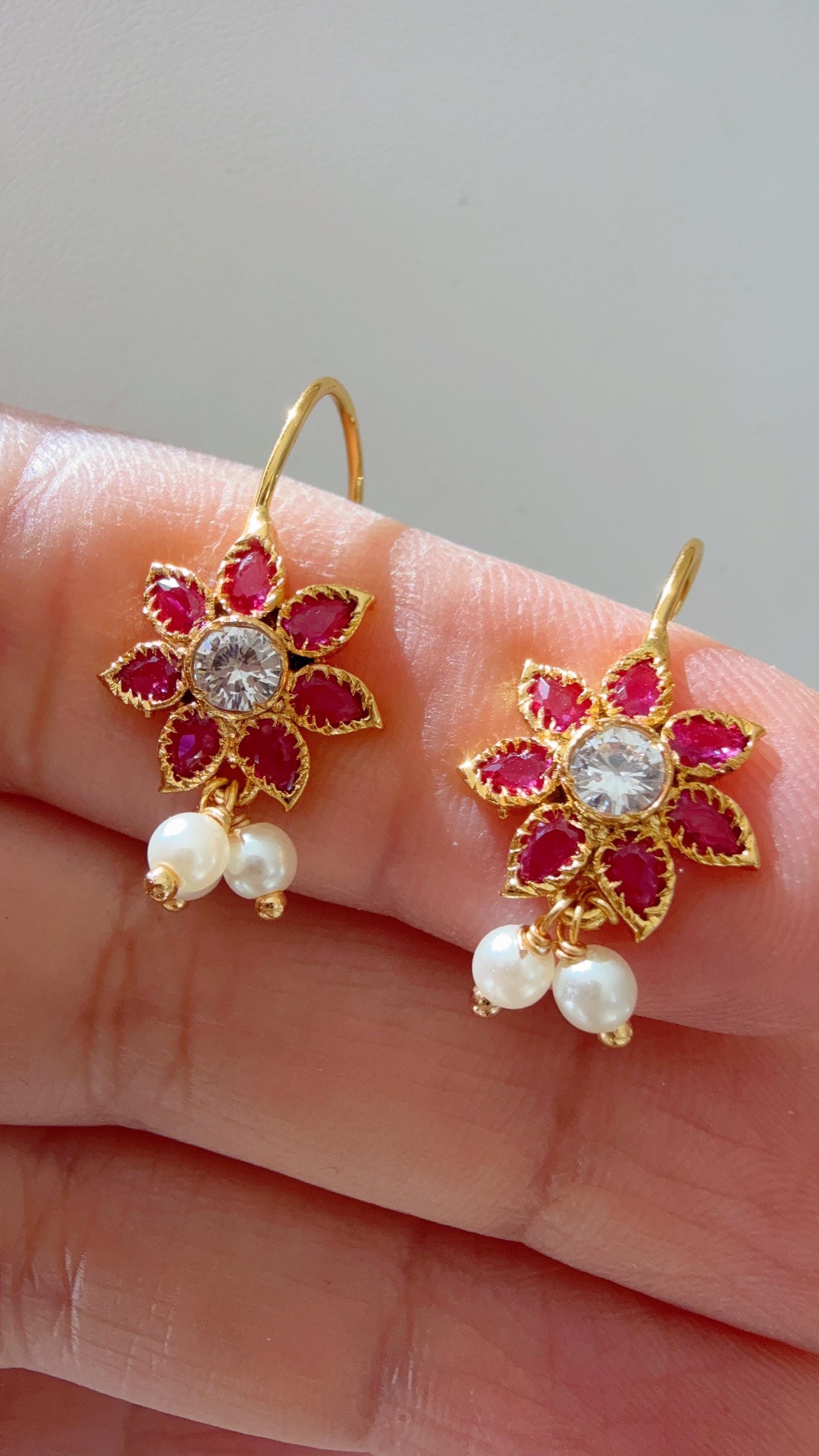 Marathi Bugadi Earrings/1gm Gold Plated earrings /Bugadi Clip-on Earrings for Women/Girls/Upper Ear Clip on Earrings/Indian wire earrings