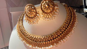 1 Gram gold choker/Antique Gold Necklace/guttapusalu necklace /temple jewelry//Amrapali necklace/ South Indian jewelry