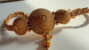 Gold plated plain Baju bandh/Indian wedding jewelry/Vanki/ Armlet/ Indian Jewelry/Antique Kundan Baju Band/Antique Bajuband