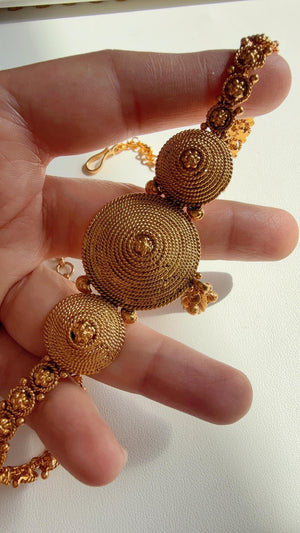 Gold plated plain Baju bandh/Indian wedding jewelry/Vanki/ Armlet/ Indian Jewelry/Antique Kundan Baju Band/Antique Bajuband