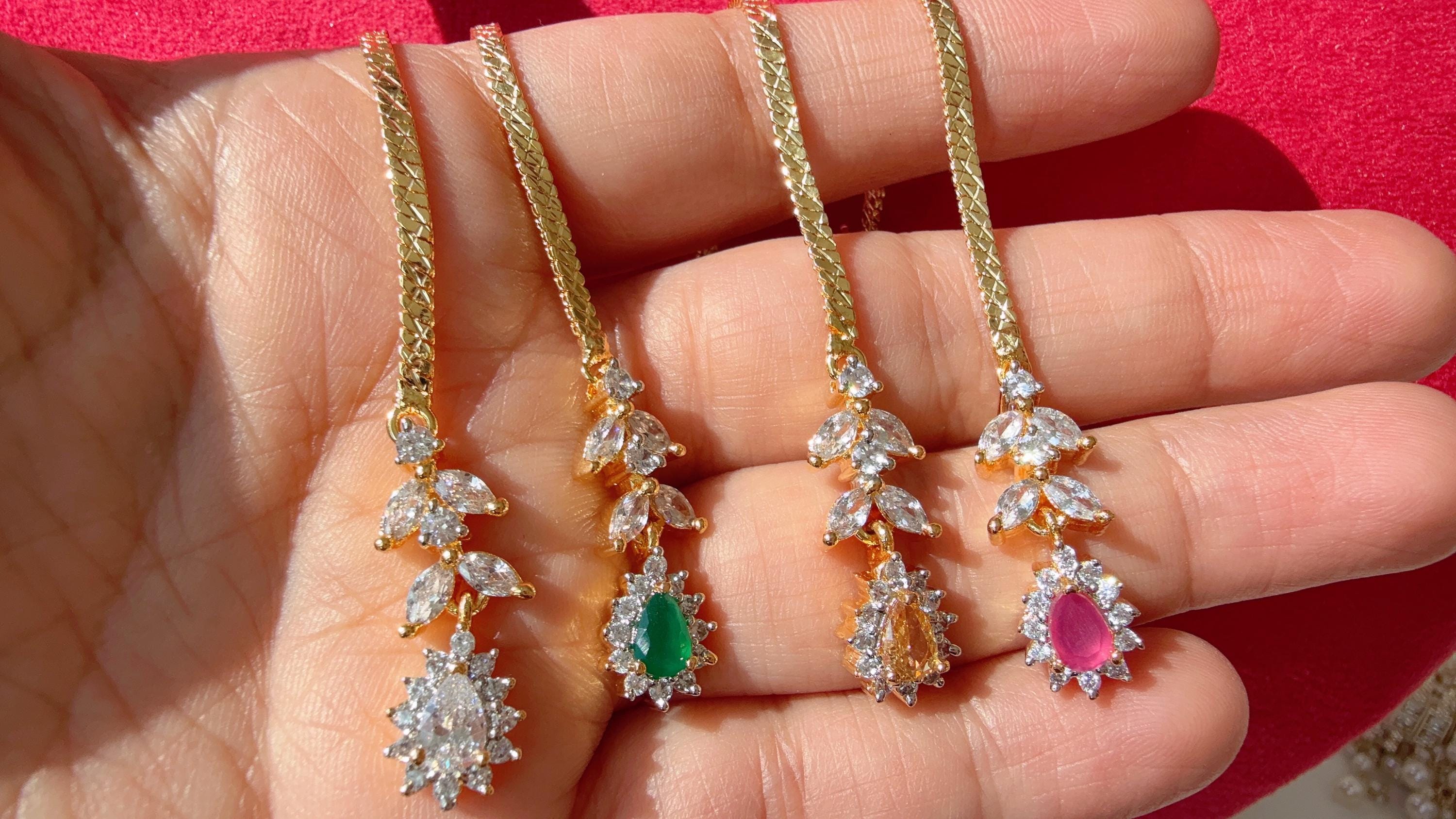 Dainty Tikka/ American Diamond 2 Tone Maang tikka/ Indian Wedding Jewelry/ Pakistani Jewelry/ / Indian forehead jewelry/Indian Jewelry
