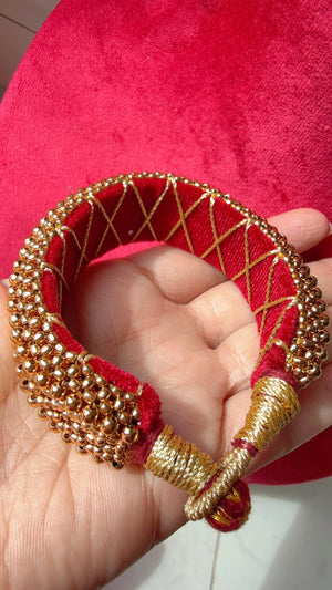 Traditional Thushi bangels/ Gold Thushi Bracelet/ Indian Bangles/Traditional Gold Plated Rajputi Rajasthani Punchi Set/Maharashtrian Bangles