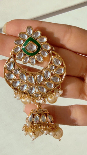Mint kundan choker /Pearl Kundan Necklace Set with jhumka /Kundan Burgundy necklace Choker/bridal necklace/Indian wedding jewelry/