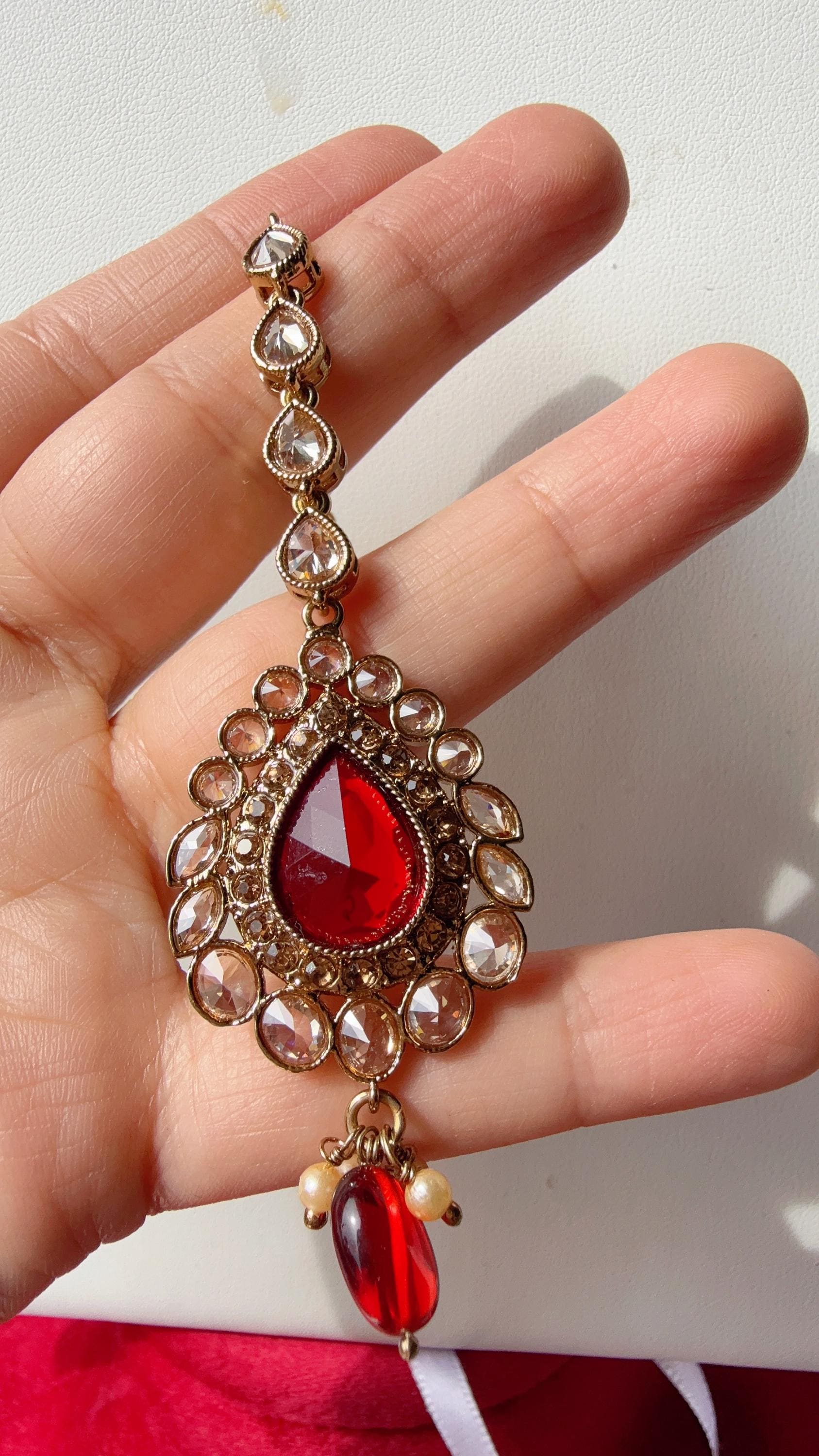Polki Maang Tikka / Kundan Tikka/ Indian Jewelry/ Indian Wedding Jewelry/ Pakistani Jewelry/Indian forehead jewelry/ Polki Maang Tikka